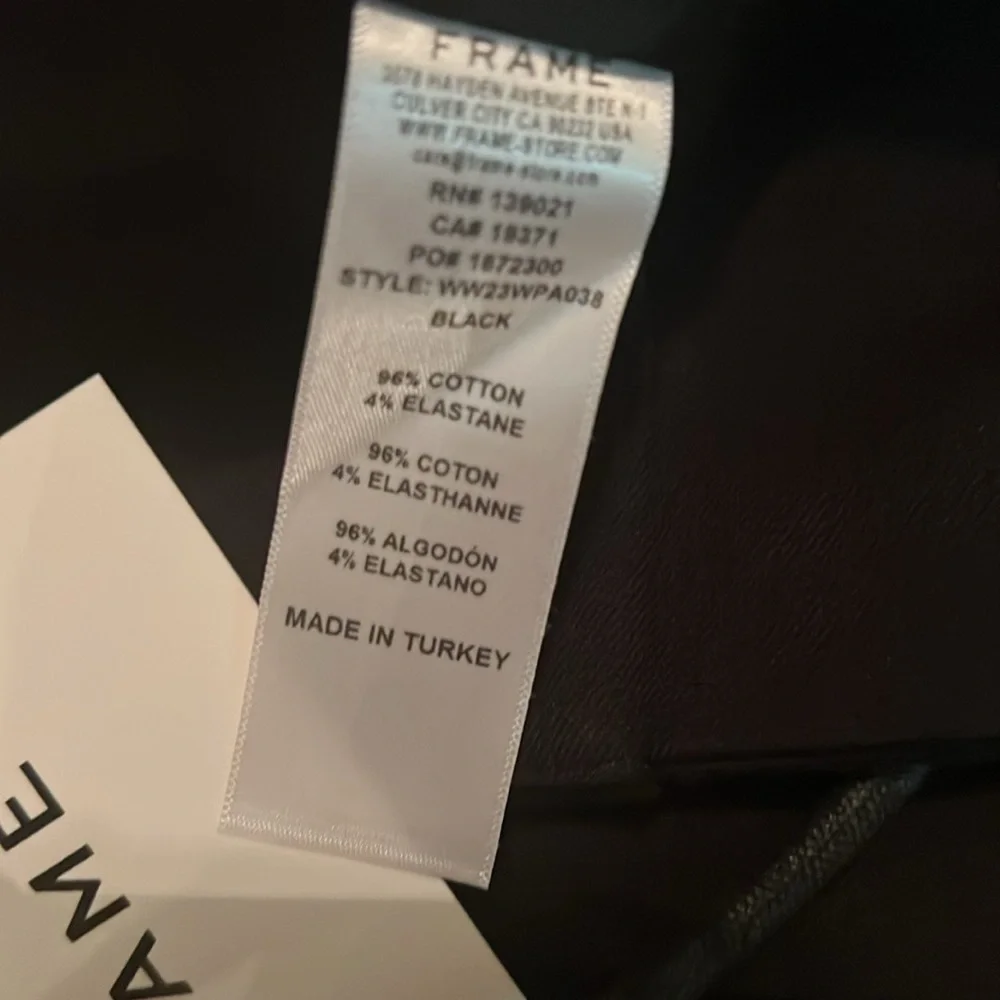 NWT $398.00 Frame lace up Black trouser Pants size 2 - Picture 11 of 13